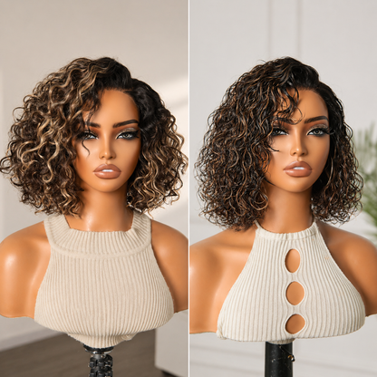 Ready-to-Wear Glueless Curly Bob Wig
