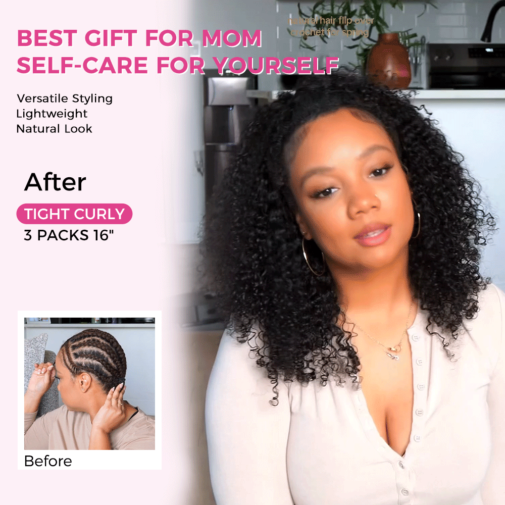 Seamless Crochet Human Hair – Natural Blend, Fast Install & Full Coverage 🤍